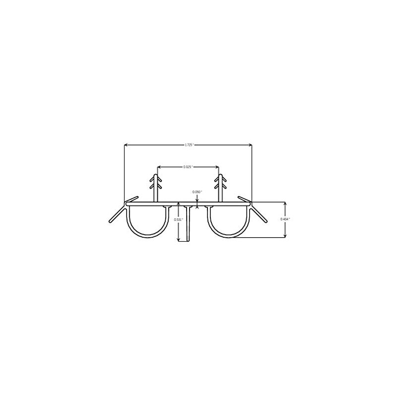 Endura Kerfed Double Bulb Exterior Door Bottom Sweep (36", Brown)