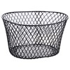 Small Metal Rectangular, Oval and Round Wire Baskets with or