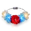 FlashingBlinkyLights Light Up Red, White & Blue LED Flower Crown