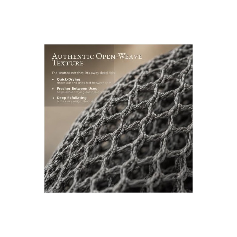 African Net Sponge 2 Pack - Exfoliating Body Scrubber &