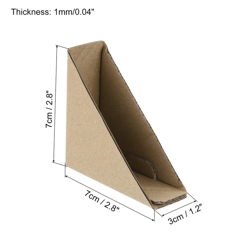 sourcing map Adjustable Cardboard Corner Protector, Cardboard Edge Protector 7x7x3cm