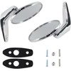 Prefer Warehouse Pair(2) Chrome Polished Outside Exterior Rearview Door Mirrors