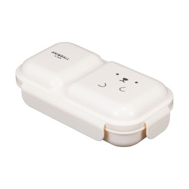 CBJAPAN ANIBALL Lunch Box, Fluffy, Easy to Serve with Dome Lid, 13.5 fl oz (400 ml), Polar Bear Ball, 4-Point Lock for Secure, Double Sealing to Prevent Juice Leak, Easy to Serve Lunch Box
