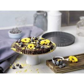 KAISER Quiche and Fruit Flan Pan Ø 32 cm La Forme Plus Perfect Kairamic Non-Stick Coating Scratch-Resistant Enamel Base Can Press Out Removable Base