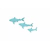K&M Great white Shark Set of Three Realistic Toy Model