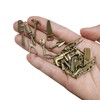 Loutas bowdee 100 Pcs Bronze Color Tool Miniature Figurines Mini