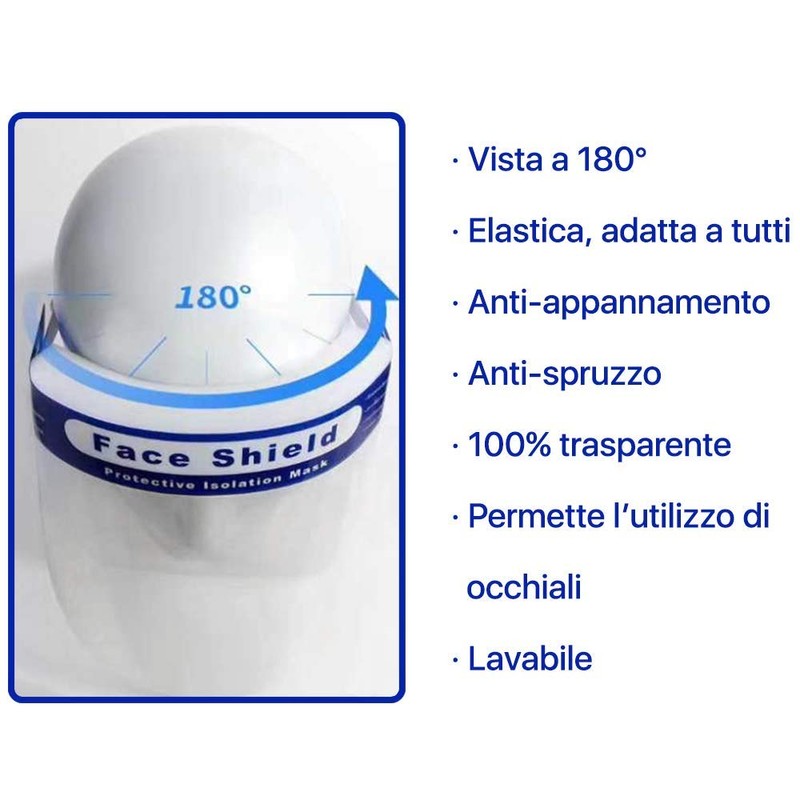 2 x Reusable Safety Visors - Lightweight & Transparent -