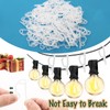 beueyfr Christmas Light Clip,Plastic Gutter Hooks Outdoor,Weatherproof Holiday Hanging Clips,Mini