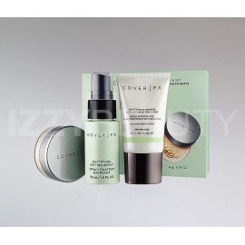 Cover Fx Mattifying Primer & Set Kit Primer Setting Spray & Setting Powder  - Illuminating Prime & Set