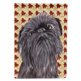 Caroline's Treasures SC9545GF Brussels Griffon Fall Leaves Garden Flag Mailbox Flag Decorative Yard Flag Banner Outside Patio Artwork Yard Flower Beds, Garden Size, Multicolor