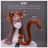 Fxaelian Cosplay Long Cat Tail and Ears Headband 2 PCS