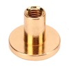 200 Set Chicago Screws Set 9.5x8mm Hard Thick Brass Uniform