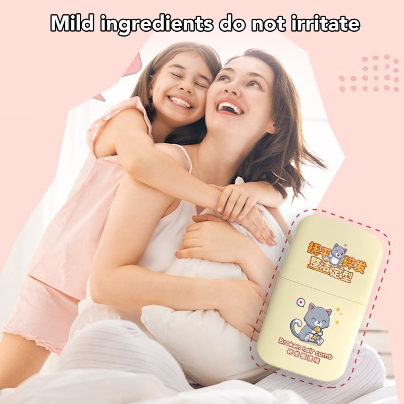 Kids Broken Hair Finishing Stick 80ml Portable Anti Frizz Comb