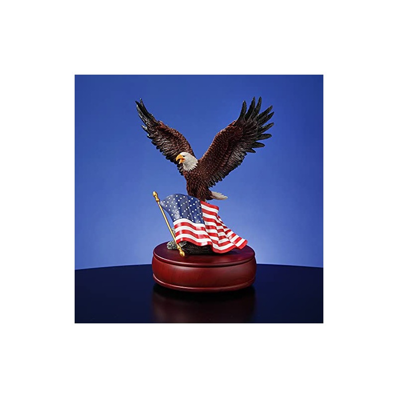 The San Francisco Music Box Company American Eagle Muscial Figurine