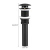 Kitchen Bathroom Basin Sink Solid Brass Popup Drain Stopper Black