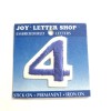Joy Letter Shop Blue Number 4 1.5” Iron On Embroidered
