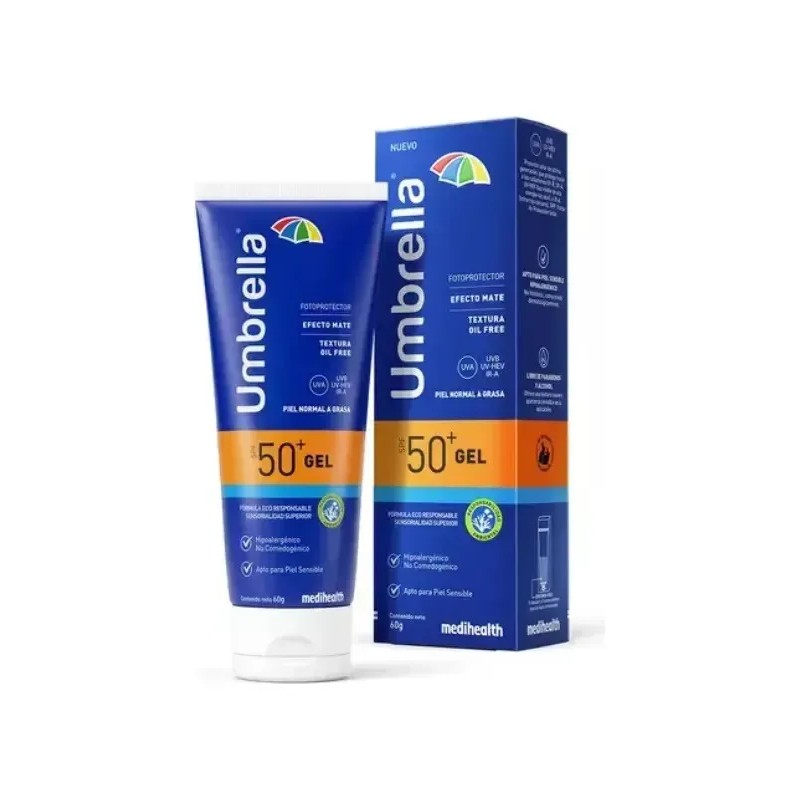 Protector Solar en Gel Umbrella FPS 50 para Piel Grasa
