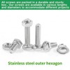 Zmbroll M4 Hex Bolts 425Pcs External Hex Drive Screws Metric