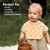 8-Pack Organic Baby Bibs for Boy, Girl - Drool Bibs