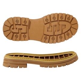 CHGCRAFT Shoe Replacement Rubber Sole 1 Pair Non-Skid Sole Protector Repair Replacement Shoe Grips for Bottom of Shoes Brown