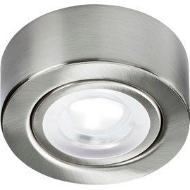 Knightsbridge 230V LED Under Cabinet Light with Adjustable CCT - Brushed Chrome, CABCTBC