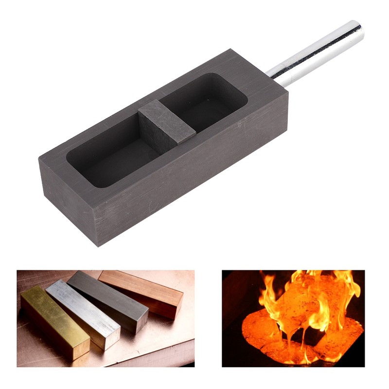 Pure Graphite Ingot Mold Mould Crucible For Gold Silver Melting