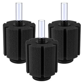 Pawfly Large Aquarium Bio Sponge Filter Quiet Betta Fry Shrimp and Small Fish Foam Filter for Fish Tank up to 60 Gallon, 3 Pack