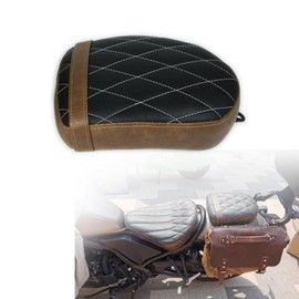 NANSENJPMP Thickened Motorcycle Passenger Seat for Rebel 300/500, Rear Cushion CMX 300 CMX 500 (2017-2025) /Matt Black + Brown