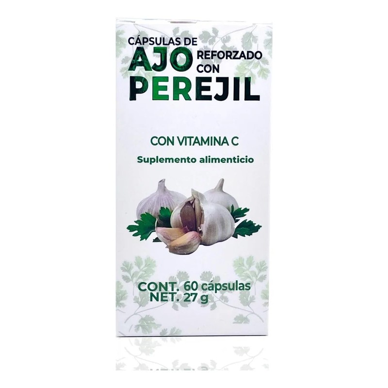 Cápsulas de ajo con perejil 60 cap