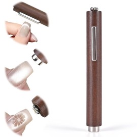 Cat Eye Magnet, 3 in 1 Nail Art Cat Eye Magnet, Magnetisch Stark, Diy Nail Art, Magnet Nagellack, Katzenaugen-Nagellackmagnet, Cateye Magnet, Geeignet für Nail Art, Einfach für Anfänger, Zigarrenform.