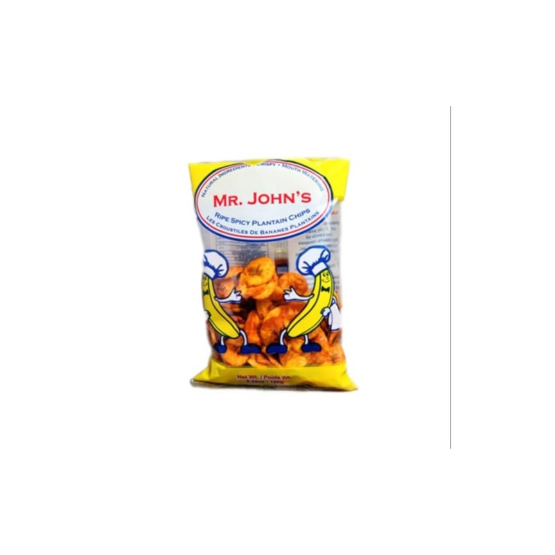 MR. JOHN'S Ripe Spicy Plantain Chips - Chewy & Crunchy