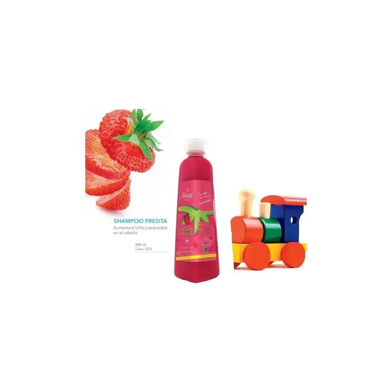 Shampoo Fresita Protector Solar Y Colageno Extrema Limpieza