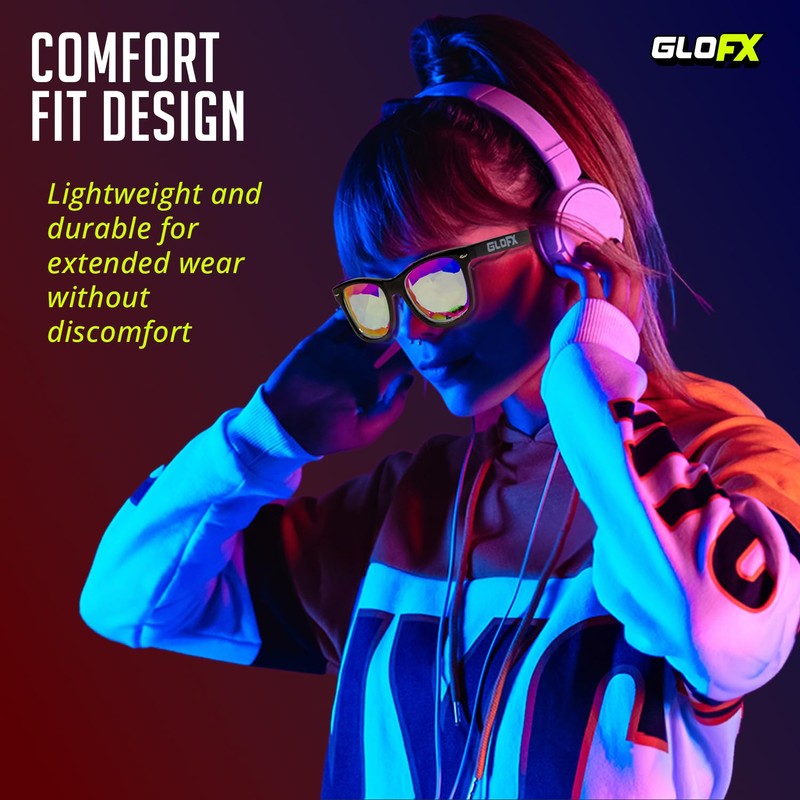 GloFX Snap On Glasses: Interchangeable Snap-On Lens Diffraction Effects |