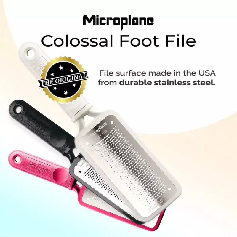 Microplane 마이크로플레인 거상 발 파일 스크래퍼 - 오리지널 스테인리스 스틸