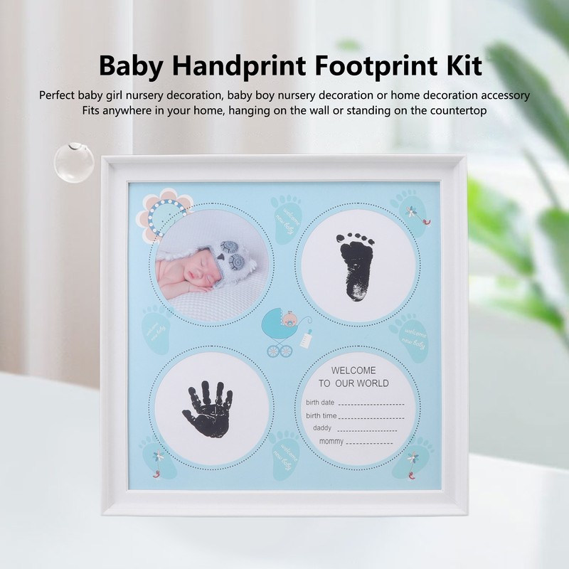 Baby Handprint Footprint Kit for Newborn Boys Girls Wear Resistant