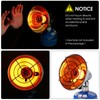 TOMSHOO Portable Gas Heater with Emergency Blanket and 4 Clips