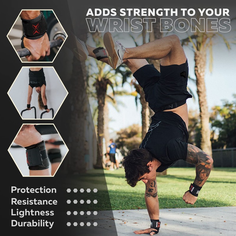 PICSIL Wrist Guards for Course Training, Strong Wrist Support with