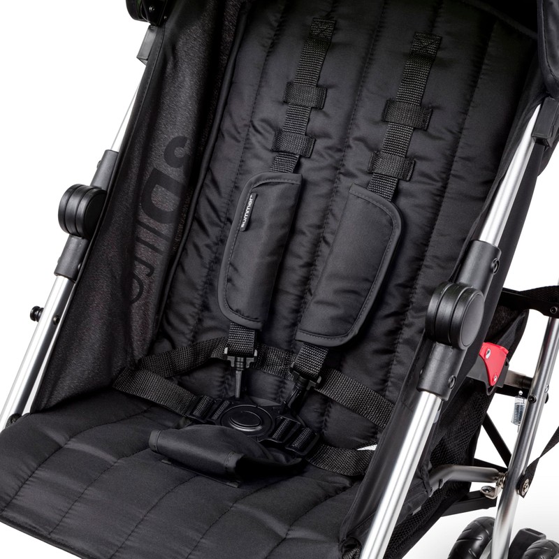 Bright Starts 3Dlite Convenience Stroller, Black - Lightweight Stroller, Large