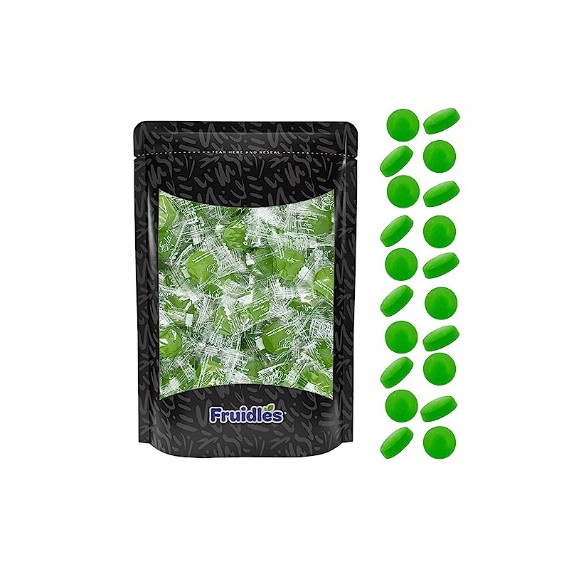 Fruidles Sugar-Free Premium Hard Candy Suckers, Mini Fruit Button Candies,