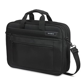 Samsonite Classic 2.0 15.6 TSA 2 Compartment Briefcase, 15.6 inch, Black