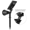 Solar Spotlight Waterproof 4LED Lawn Lights Landscape Lighting for Outdoor