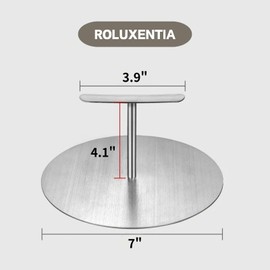 ROLUXENTIA Simple Tortilla Press Maker - 7 Inch Stainless Steel Steak Press, Mushroom Press, Multi-Functional Dough Press Quesadilla Maker, Roti Maker for Making Flour, Corn, Gluten-Free Tortillas