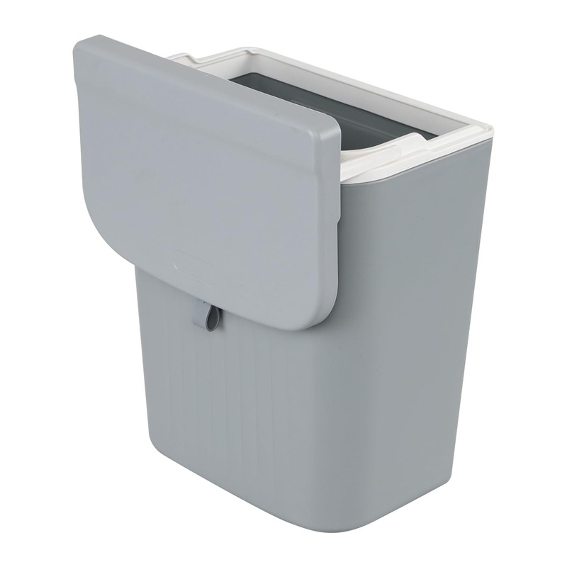Nesmilers 3.2 Gallon/12 L Wall Mounted Garbage Can, Hanging Cabinet