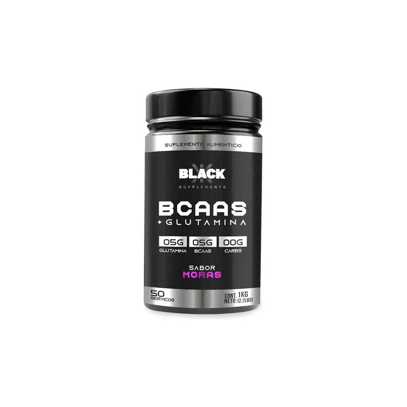 Black Supplements Aminoácidos Bcaas + Glutamina 1kg