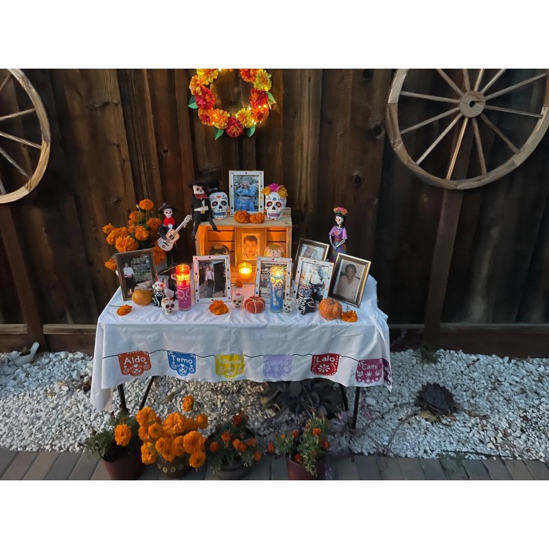 DAY OF THE DEAD DIA DE LOS MUERTOS CANDLES PAPEL