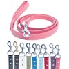Genuine Leather Bubblegum Pink Alpine Dog Leash | 72" x