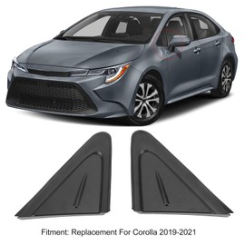 Ymiko Exterior View Mirror,Side View Mirror Triangle Trim Door Mirror Flag Applique Panel Compatible with 2019 2021, OEM 60117 02370