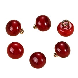 Wambere Pack of 30 Buttons 10 mm Semicircle Buttons Mushroom Buttons Shirt Buttons Vintage Decorative Buttons Sweater Buttons Cheongsam Buttons Coat Buttons Craft Buttons for Sewing on DIY Clothing