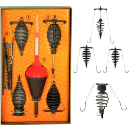 Float Assembly Set with Feeder and Leader Hook Angler Surface Mount Carp Fishing Ready Assembly Fishing Case Fishing Accessories Fishing Hooks Floats Ready Assembled