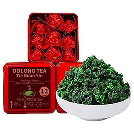 安溪铁观音3.9oz Anxi Tie Guan Yin Oolong Tea Loose Leaf - Chinese Tea Leaves Tieguanyin Iron Goddess of Mercy - Fujian High Mountain Wu Long Green Tea Ti Kuan Yin 110g